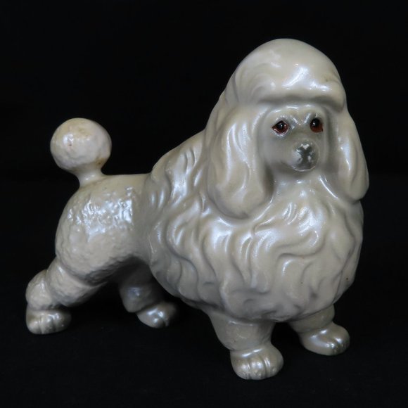 Rare Vintage Porcelain Japan Ceramic Poodle - Picture 1 of 6